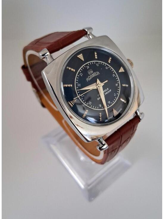 Other - Vintage Roamer Men's Leather Mechanical Watch RARE